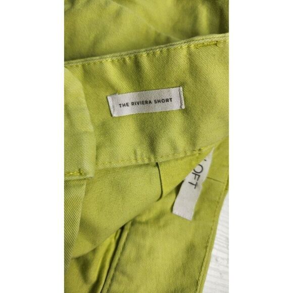Loft The Riviera Shorts Size 10 Lime Green - Picture 7 of 7